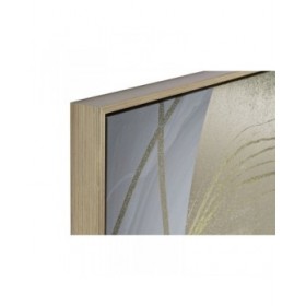 Quadro Home ESPRIT Bianco Nero Beige Dorato Donna 83 x 4,5 x 123 cm (2 Unità)