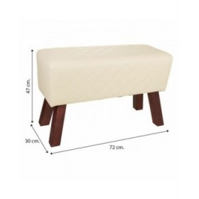 Sgabello Alexandra House Living PVC Legno MDF 30 x 47 x 72 cm