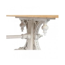 Tavolino da Caffè Home ESPRIT Bianco Naturale Legno di abete Legno MDF 110 x 65 x 46 cm