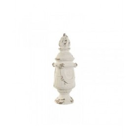 Statua Decorativa Home ESPRIT Bianco Decapaggio 24 x 24 x 60 cm