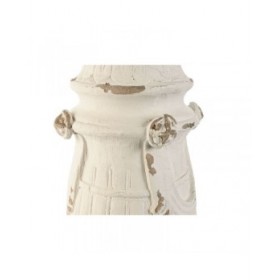Statua Decorativa Home ESPRIT Bianco Decapaggio 24 x 24 x 60 cm