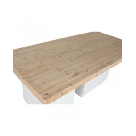 Tavolo da Pranzo Home ESPRIT Bianco Resina Abete 180 x 90 x 77 cm