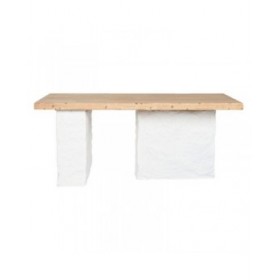 Tavolo da Pranzo Home ESPRIT Bianco Resina Abete 180 x 90 x 77 cm