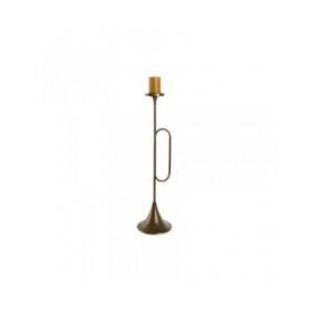 Portacandele Home ESPRIT Dorato Metallo 21 x 21 x 78 cm