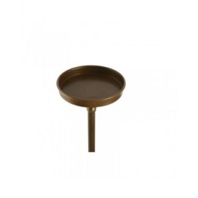 Portacandele Home ESPRIT Dorato Metallo 21 x 21 x 78 cm