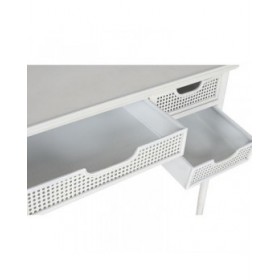 Scrivania Home ESPRIT Bianco Metallo 122 x 50 x 76 cm