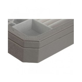 Scatola-Portagioie Home ESPRIT Beige Cristallo 30 x 21 x 6 cm