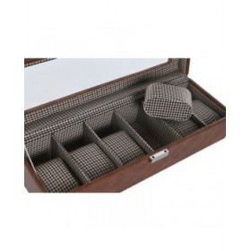 Scatola-Portagioie Home ESPRIT Marrone Cristallo 33 x 11,5 x 9 cm