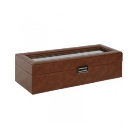 Scatola-Portagioie Home ESPRIT Marrone Cristallo 33 x 11,5 x 9 cm