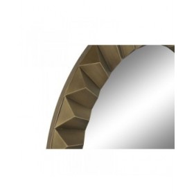 Specchio da parete Home ESPRIT Dorato Moderno 110,5 x 5,5 x 110,5 cm