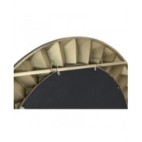 Specchio da parete Home ESPRIT Dorato Moderno 110,5 x 5,5 x 110,5 cm