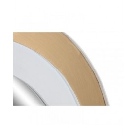Specchio da parete Home ESPRIT Bianco Dorato 90 x 4 x 90 cm