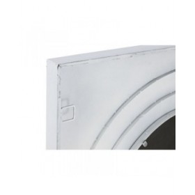 Specchio da parete Home ESPRIT Bianco Dorato 90 x 4 x 90 cm