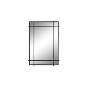 Specchio da parete Home ESPRIT Nero Moderno 65 x 6 x 95 cm