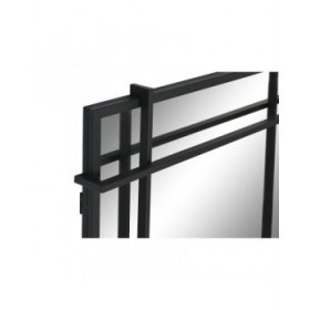 Specchio da parete Home ESPRIT Nero Moderno 65 x 6 x 95 cm
