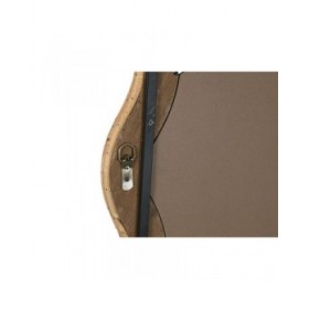 Specchio da parete Home ESPRIT Naturale Cristallo Rattan Città 62,5 x 3 x 150,5 cm