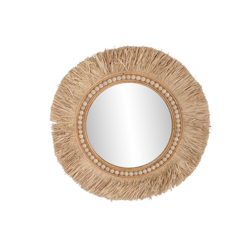 Specchio da parete Home ESPRIT Naturale Tropicale 80 x 4 x 80 cm