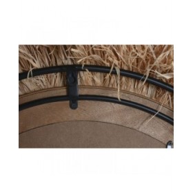 Specchio da parete Home ESPRIT Naturale Tropicale 80 x 4 x 80 cm