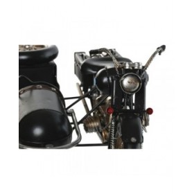 Statua Decorativa Home ESPRIT Nero Argentato Vintage Sidecar 35 x 24 x 16,5 cm