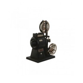 Statua Decorativa Home ESPRIT Nero Argentato Vintage Cinema classico 23,5 x 11 x 24,5 cm