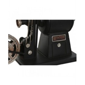 Statua Decorativa Home ESPRIT Nero Argentato Vintage Cinema classico 23,5 x 11 x 24,5 cm