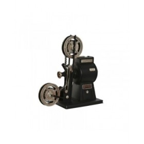 Statua Decorativa Home ESPRIT Nero Argentato Vintage Cinema classico 23,5 x 11 x 24,5 cm