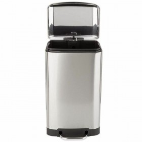 Secchio della spazzatura Kitchen Move Acciaio inossidabile 30 L Grigio