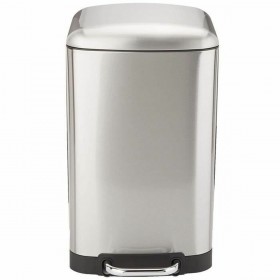 Secchio della spazzatura Kitchen Move Acciaio inossidabile 30 L Grigio