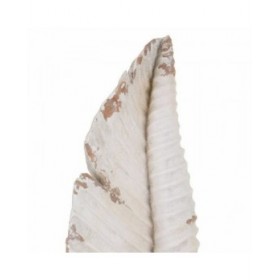 Statua Decorativa Alexandra House Living Bianco Magnesio Foglio 38 x 180 x 38 cm