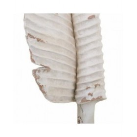 Statua Decorativa Alexandra House Living Bianco Magnesio Foglio 38 x 180 x 38 cm
