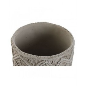 Set di vasi da fiori Home ESPRIT Grigio chiaro Cemento 20 x 20 x 18 cm