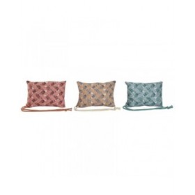 Cuscino Home ESPRIT Marrone Turchese Corallo 30 x 10 x 20 cm (3 Unità)