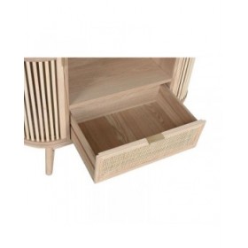 Scaffale Home ESPRIT Naturale Rattan Abete 88 x 36 x 180 cm
