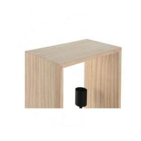 Lampada da tavolo Home ESPRIT Marrone Nero Naturale Legno Ferro Pino 50 W 220 V 30 x 16 x 50 cm