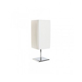 Lampada da tavolo Home ESPRIT Bianco Argentato Polietilene Ferro 50 W 220 V 15 x 15 x 43 cm
