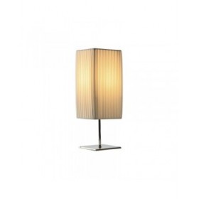 Lampada da tavolo Home ESPRIT Bianco Argentato Polietilene Ferro 50 W 220 V 15 x 15 x 43 cm