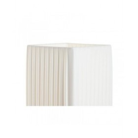 Lampada da tavolo Home ESPRIT Bianco Argentato Polietilene Ferro 50 W 220 V 15 x 15 x 43 cm