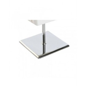 Lampada da tavolo Home ESPRIT Bianco Argentato Polietilene Ferro 50 W 220 V 15 x 15 x 43 cm