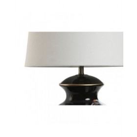 Lampada da tavolo Home ESPRIT Nero Dorato Ceramica 50 W 220 V 40 x 40 x 70 cm