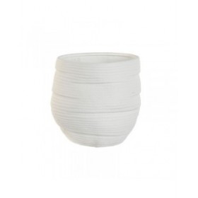 Vaso Home ESPRIT Bianco Ceramica 29 x 29 x 27 cm