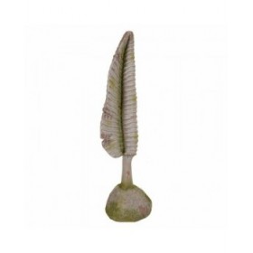 Statua Decorativa Alexandra House Living Magnesio Foglio 17 x 61 x 17 cm