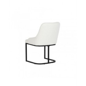 Sedia da Sala da Pranzo Home ESPRIT Bianco Nero 54 x 61 x 82,5 cm