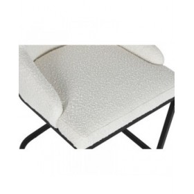 Sedia da Sala da Pranzo Home ESPRIT Bianco Nero 54 x 61 x 82,5 cm