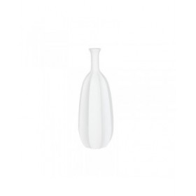 Vaso Home ESPRIT Bianco Fibra di Vetro 34 x 34 x 100 cm