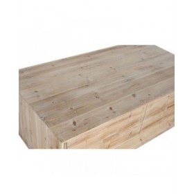 Tavolino da Caffè Home ESPRIT Naturale Legno di abete Legno MDF 130 x 70 x 46 cm