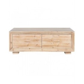 Tavolino da Caffè Home ESPRIT Naturale Legno di abete Legno MDF 130 x 70 x 46 cm