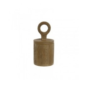 Scatola-Portagioie Home ESPRIT Marrone Resina 9 x 9 x 19 cm