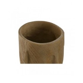 Vaso Home ESPRIT Marrone Resina Viso 15 x 15 x 31 cm