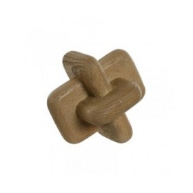 Statua Decorativa Home ESPRIT Marrone Nodo 14 x 14 x 14 cm