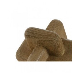 Statua Decorativa Home ESPRIT Marrone Nodo 14 x 14 x 14 cm